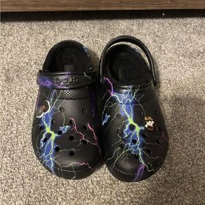Women’s Crocs Lightning Clogs - Black and Purple